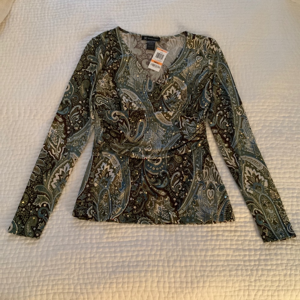 INC Blouse Size Small Sequins